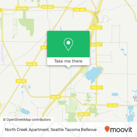 North Creek Apartment map