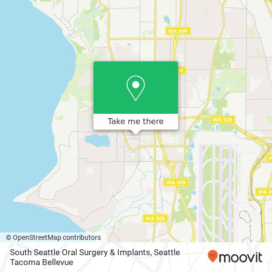 Mapa de South Seattle Oral Surgery & Implants