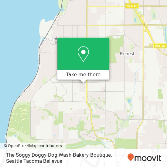 Mapa de The Soggy Doggy-Dog Wash-Bakery-Boutique