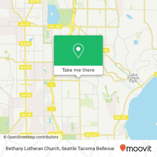 Bethany Lutheran Church map