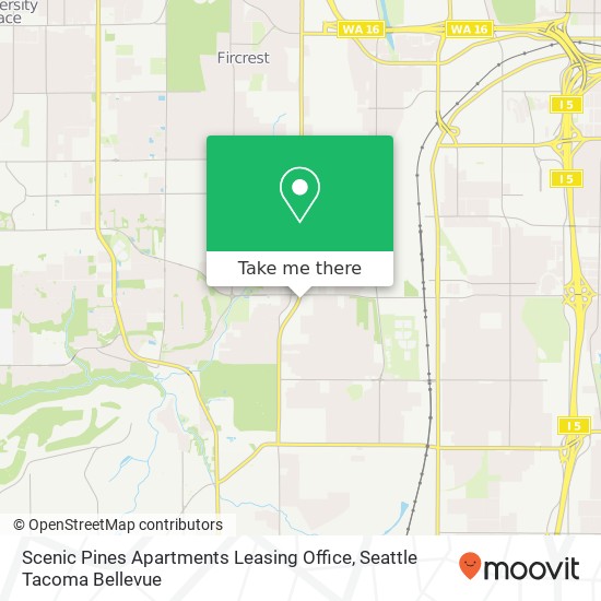 Scenic Pines Apartments Leasing Office map