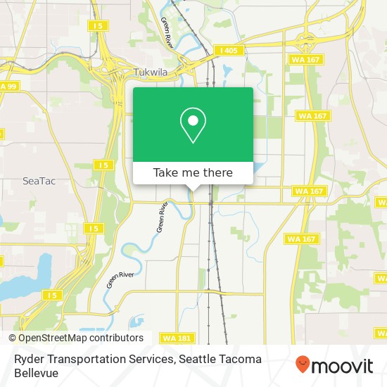 Ryder Transportation Services map