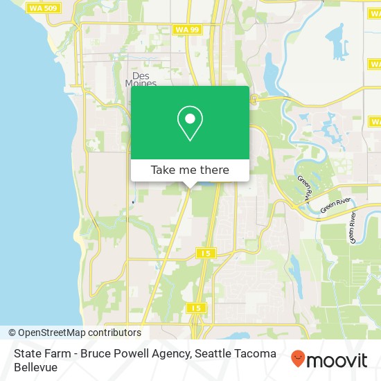 Mapa de State Farm - Bruce Powell Agency