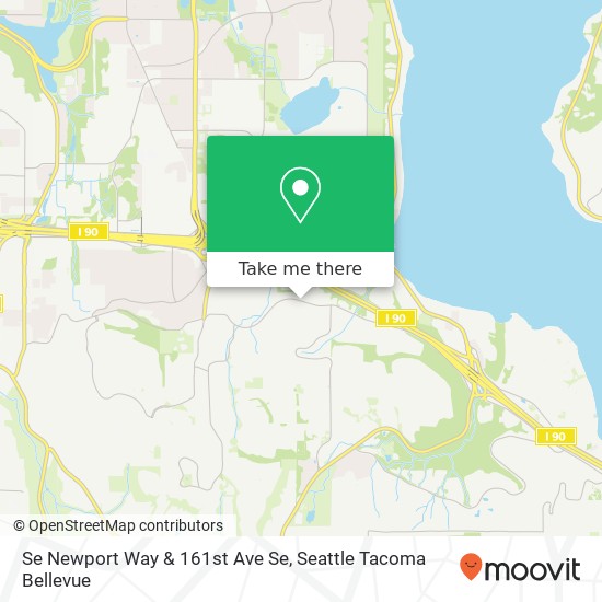 Se Newport Way & 161st Ave Se map