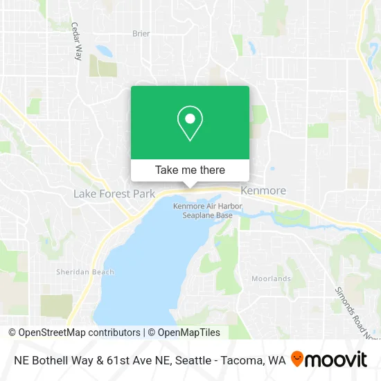 NE Bothell Way & 61st Ave NE map