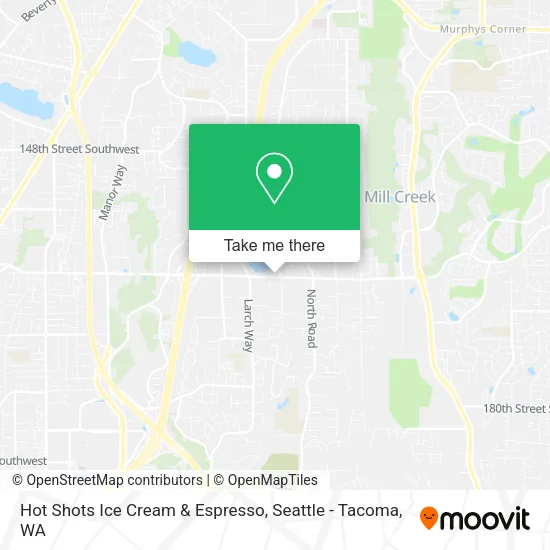 Mapa de Hot Shots Ice Cream & Espresso