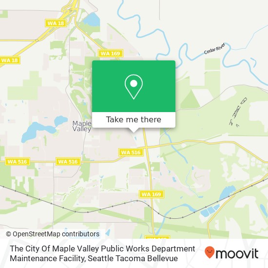 The City Of Maple Valley Public Works Department Maintenance Facility map