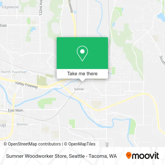 Mapa de Sumner Woodworker Store