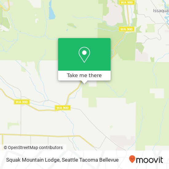 Mapa de Squak Mountain Lodge