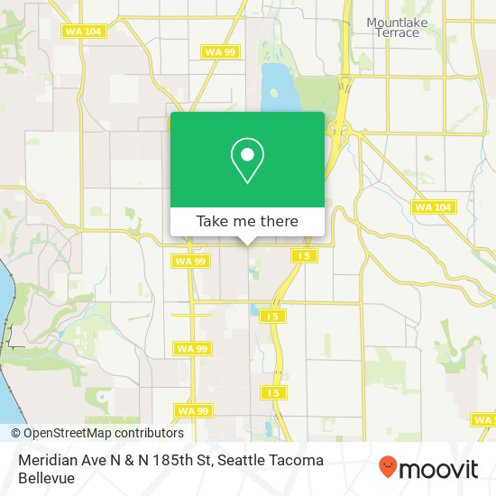 Mapa de Meridian Ave N & N 185th St
