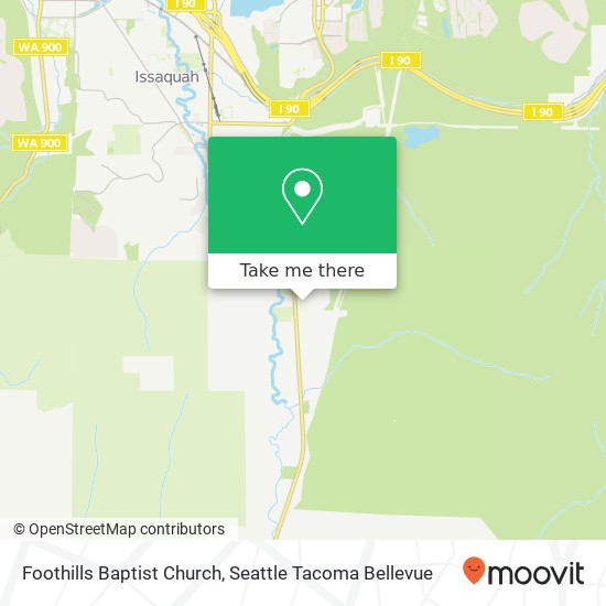 Foothills Baptist Church map