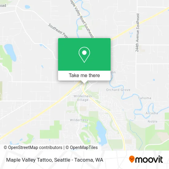 Mapa de Maple Valley Tattoo