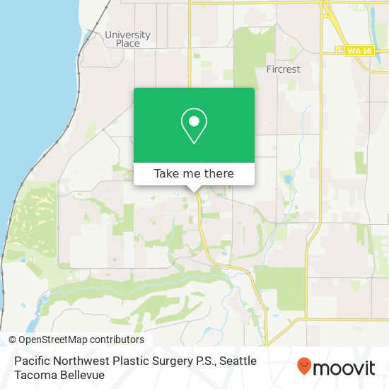 Pacific Northwest Plastic Surgery P.S. map