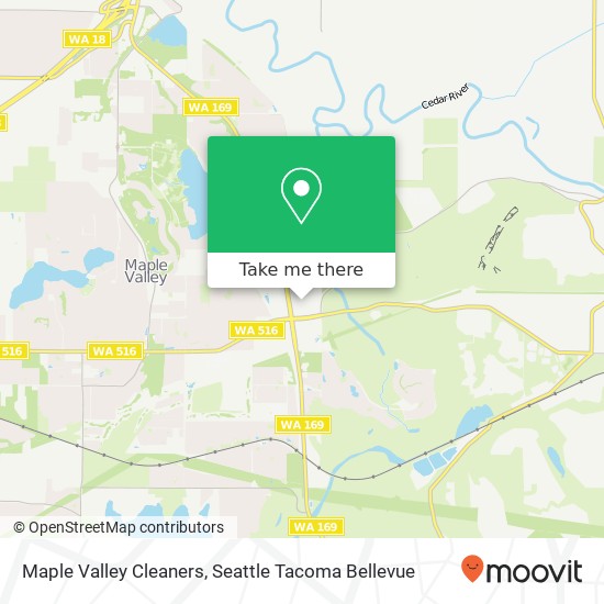 Mapa de Maple Valley Cleaners