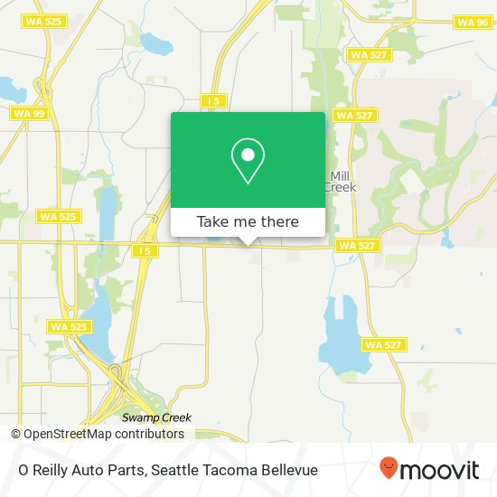 O Reilly Auto Parts map