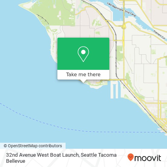 32nd Avenue West Boat Launch map