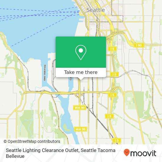 Mapa de Seattle Lighting Clearance Outlet