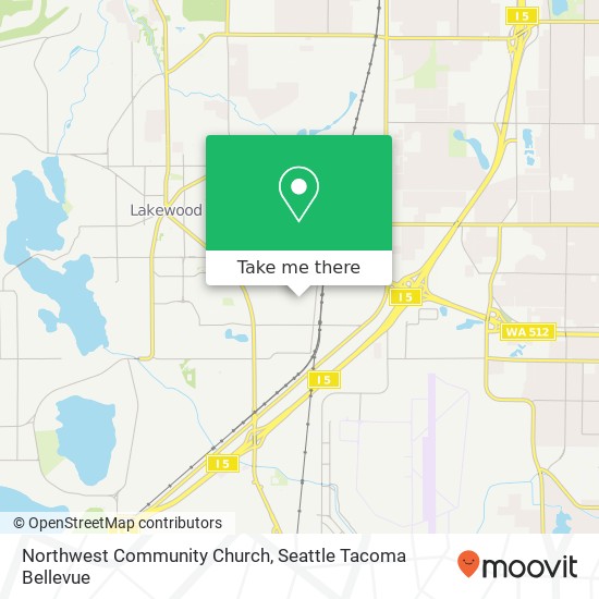 Northwest Community Church map