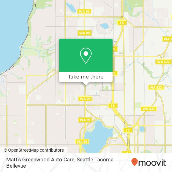 Matt's Greenwood Auto Care map