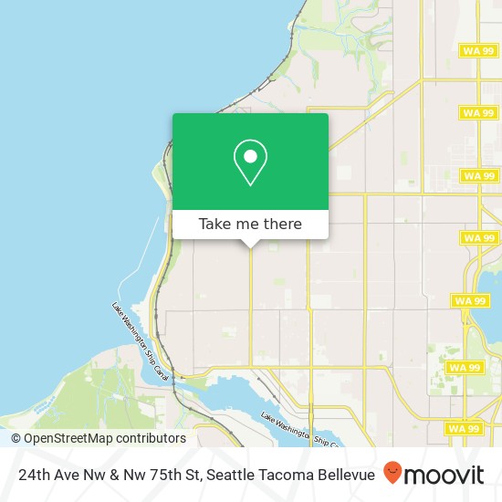 24th Ave Nw & Nw 75th St map