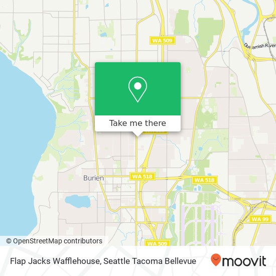Mapa de Flap Jacks Wafflehouse