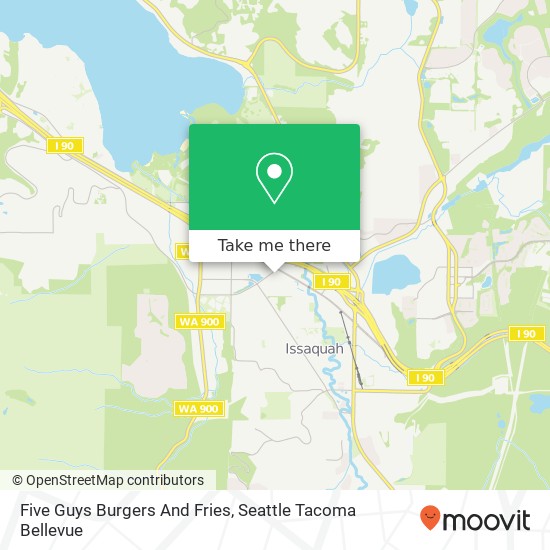 Mapa de Five Guys Burgers And Fries