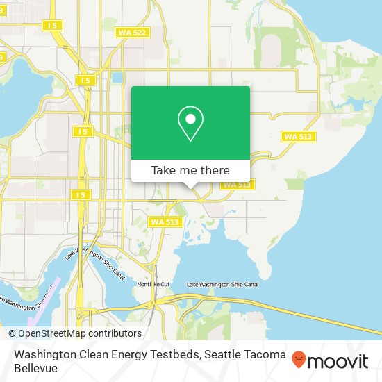 Mapa de Washington Clean Energy Testbeds