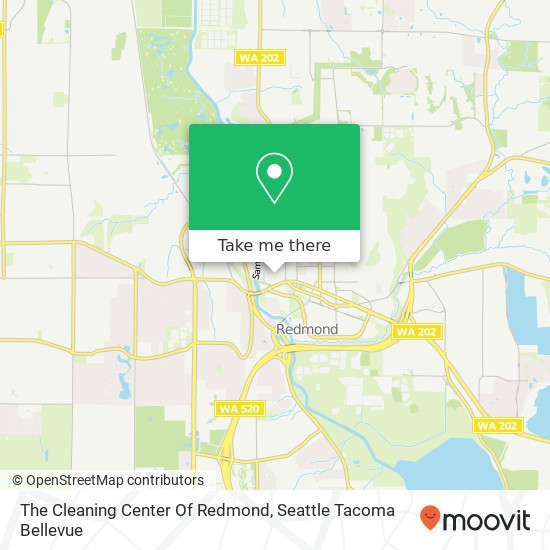 The Cleaning Center Of Redmond map