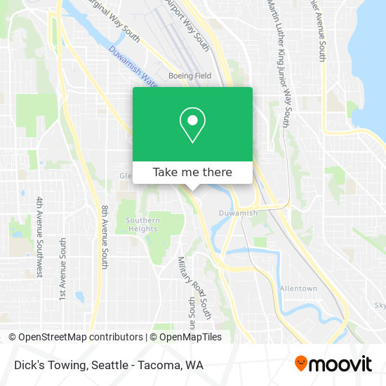 Dick's Towing map