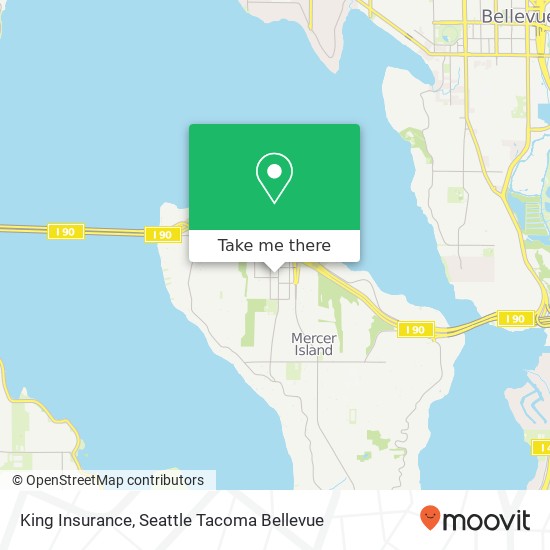 King Insurance map