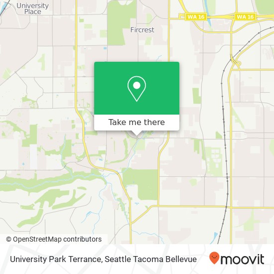 University Park Terrance map