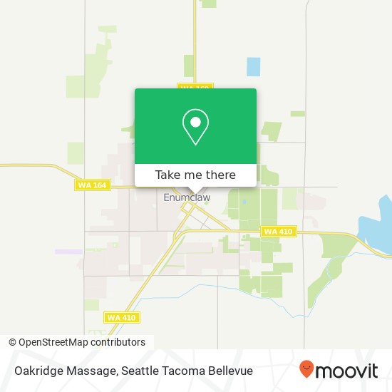 Oakridge Massage map