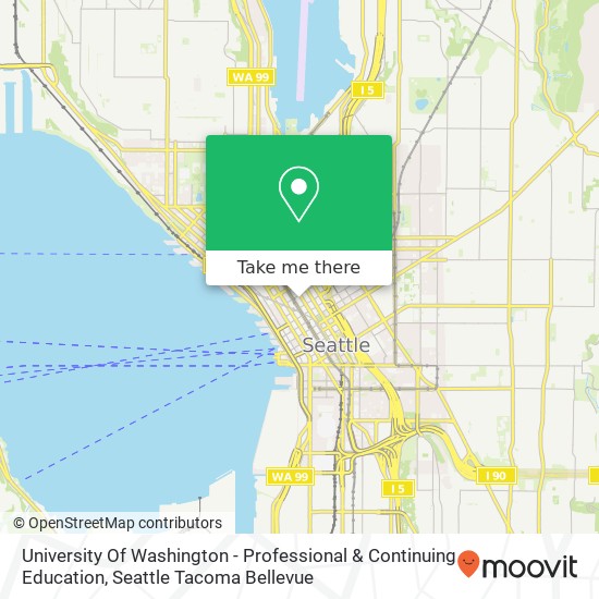 Mapa de University Of Washington - Professional & Continuing Education