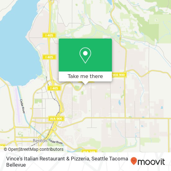 Mapa de Vince's Italian Restaurant & Pizzeria