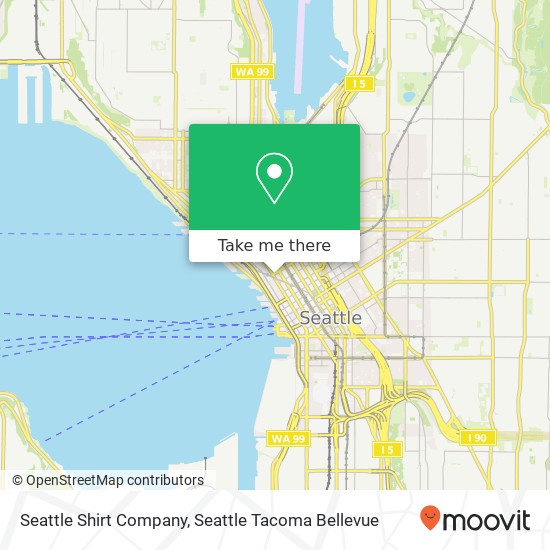 Seattle Shirt Company map