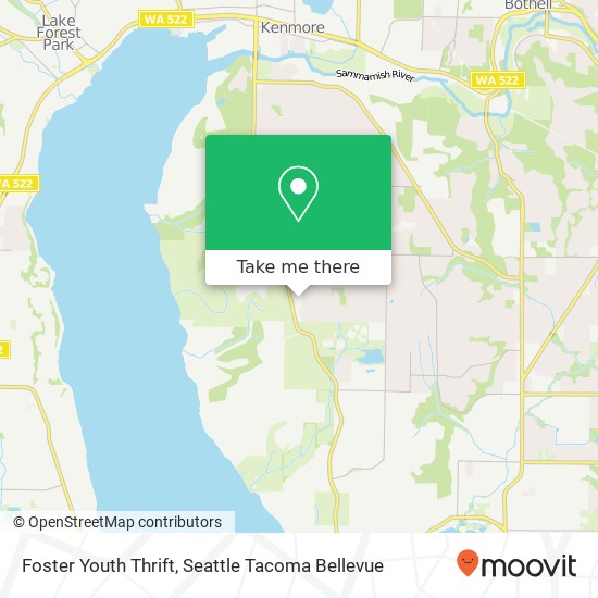 Foster Youth Thrift map