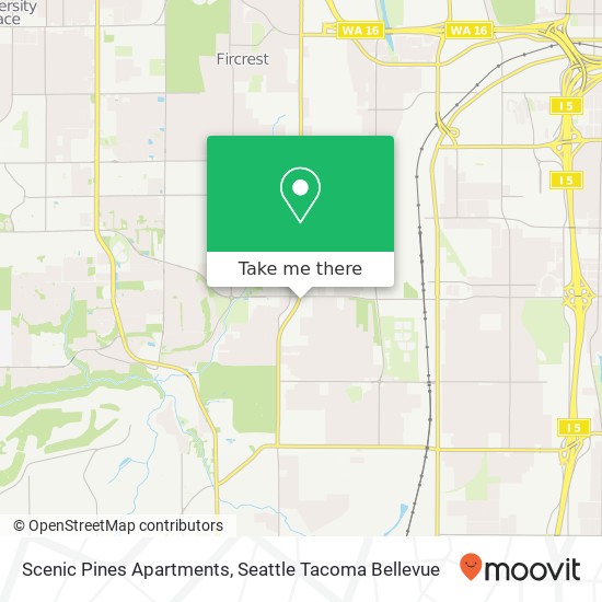 Scenic Pines Apartments map