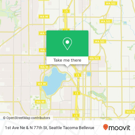 1st Ave Ne & N 77th St map