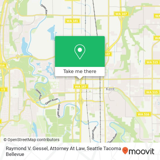 Raymond V. Gessel, Attorney At Law map