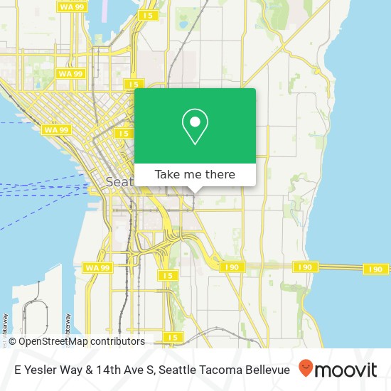 E Yesler Way & 14th Ave S map