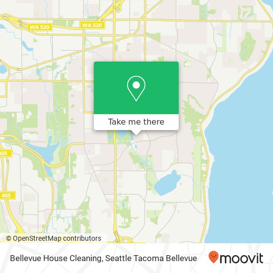 Mapa de Bellevue House Cleaning