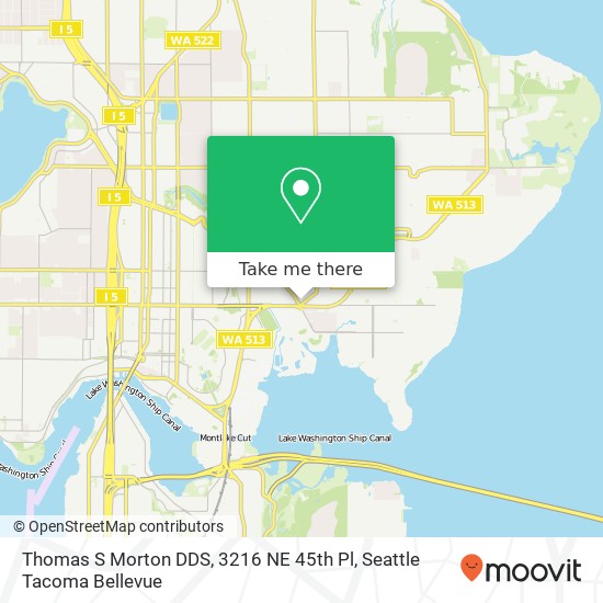 Thomas S Morton DDS, 3216 NE 45th Pl map