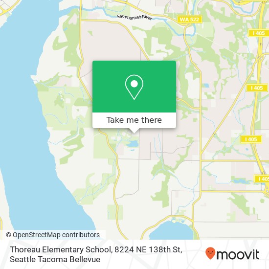 Thoreau Elementary School, 8224 NE 138th St map