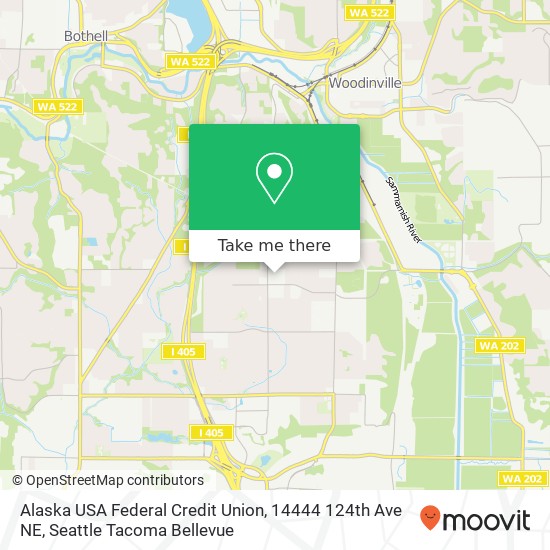 Alaska USA Federal Credit Union, 14444 124th Ave NE map