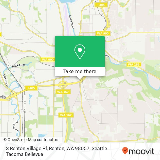 Mapa de S Renton Village Pl, Renton, WA 98057