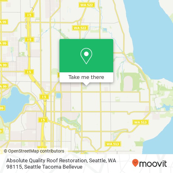 Mapa de Absolute Quality Roof Restoration, Seattle, WA 98115