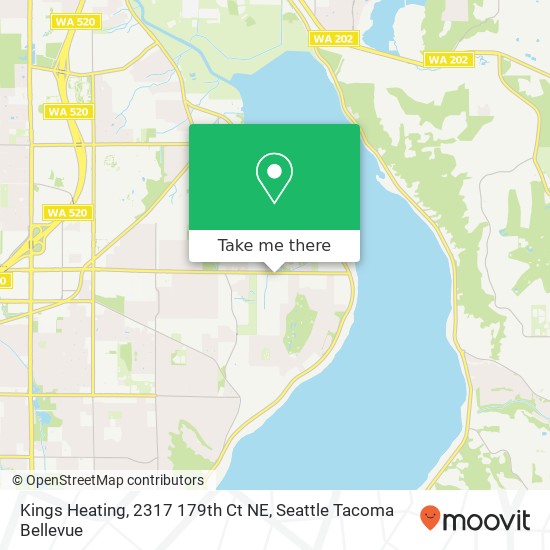 Kings Heating, 2317 179th Ct NE map