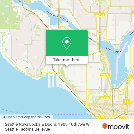 Seattle Nova Locks & Doors, 1903 10th Ave W map