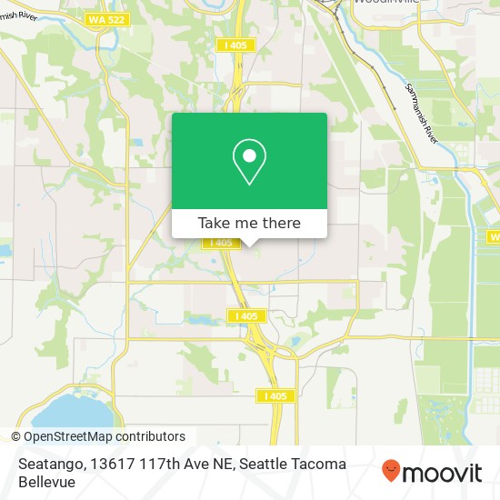 Mapa de Seatango, 13617 117th Ave NE