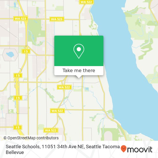 Seattle Schools, 11051 34th Ave NE map